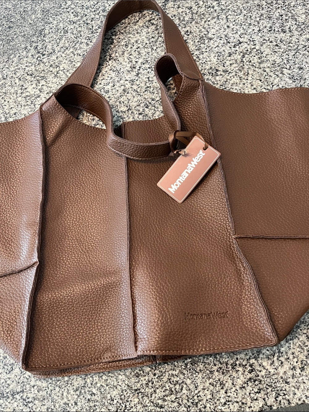 Montana West Large Brown Tote